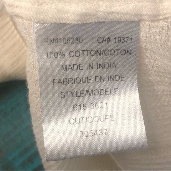 Joie Boho Cream Off White Shift Dress Embroidered Size Medium - Picture 13 of 13